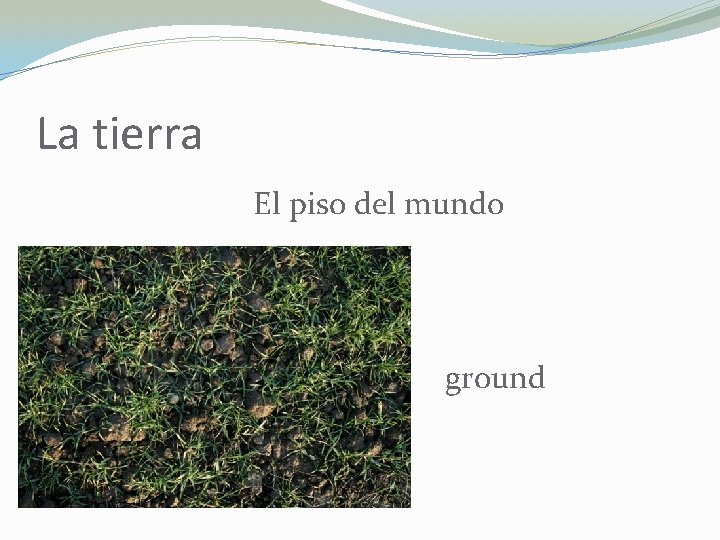 La tierra El piso del mundo ground 