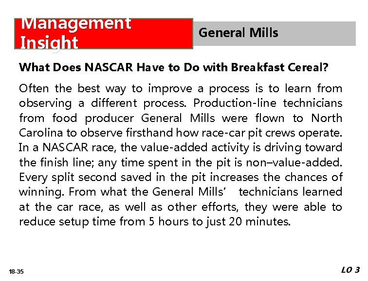 Management Insight General Mills What Does NASCAR Have to Do with Breakfast Cereal? Often