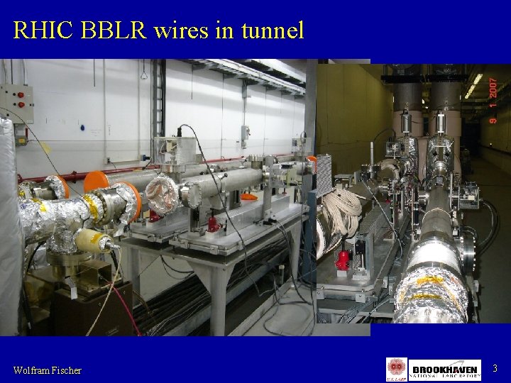 RHIC BBLR wires in tunnel Wolfram Fischer 3 