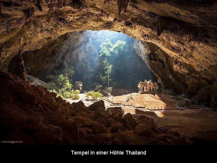 Tempel in einer Höhle Thailand 