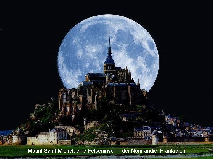 Mount Saint-Michel, eine Felseninsel in der Normandie, Frankreich 