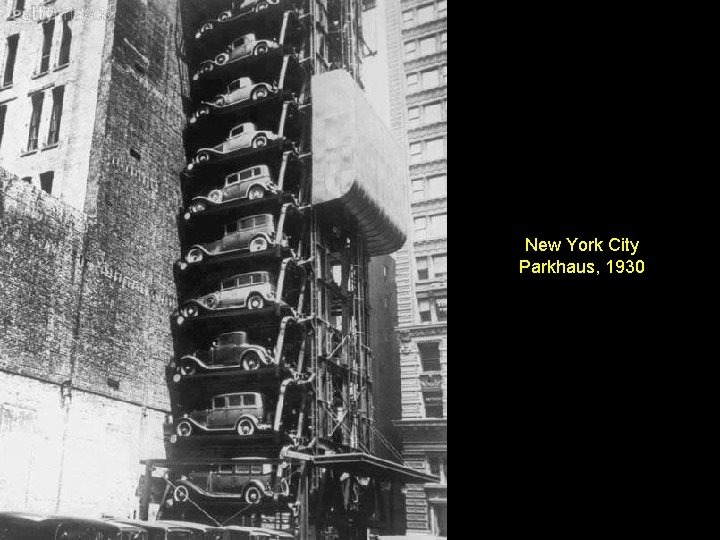 New York City Parkhaus, 1930 