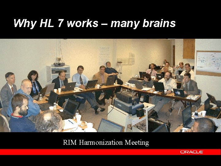 Why HL 7 works – many brains RIM Harmonization Meeting 