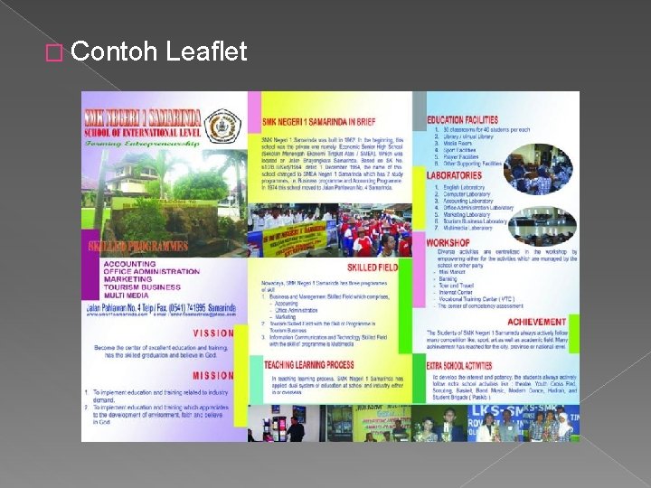 � Contoh Leaflet 