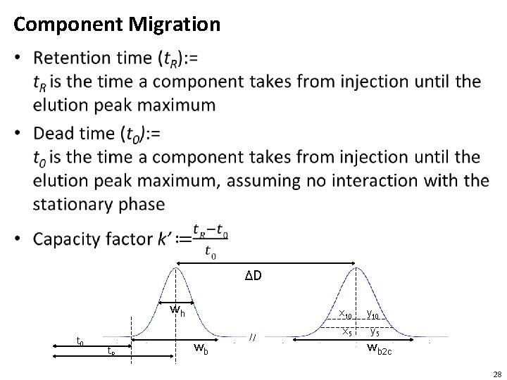 Component Migration • ΔD wh t 0 t. R wb x 10 y 10