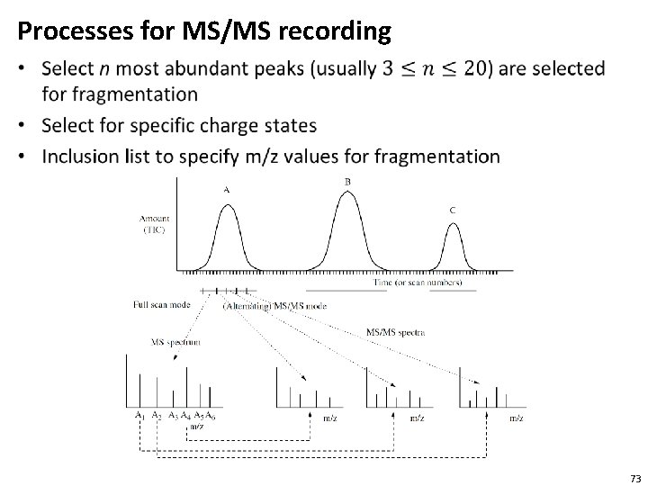 Processes for MS/MS recording • 73 