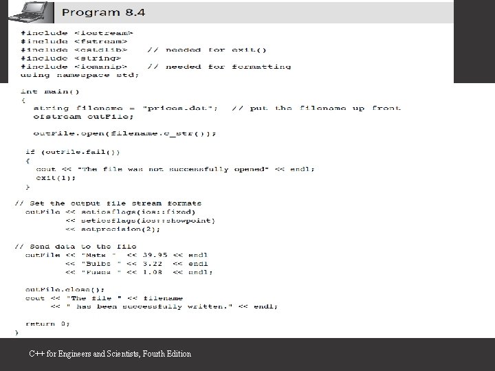 C++ for Engineers and Scientists, Fourth Edition 