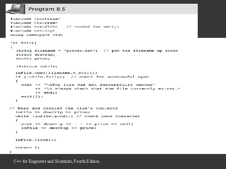C++ for Engineers and Scientists, Fourth Edition 