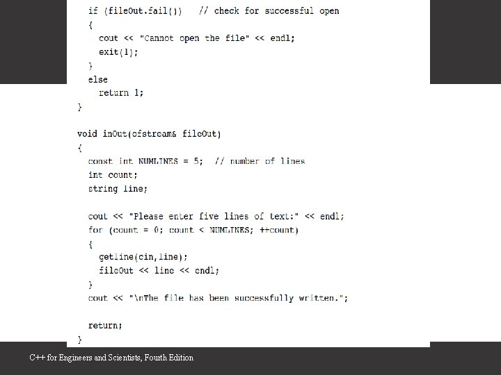 C++ for Engineers and Scientists, Fourth Edition 