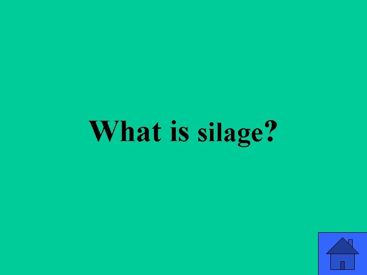 What is silage? 50 