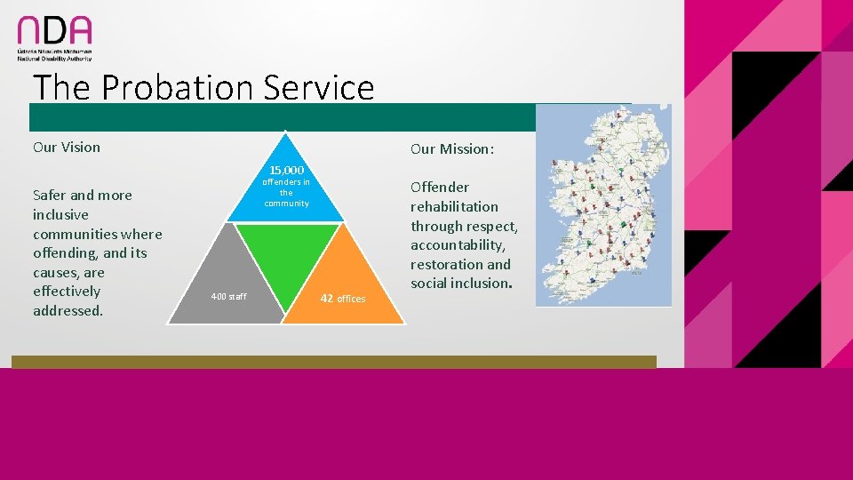 The Probation Service Our Vision Our Mission: 15, 000 Safer and more inclusive communities