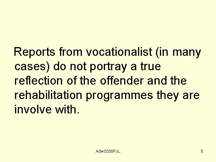 Reports from vocationalist (in many cases) do not portray a true reflection of the