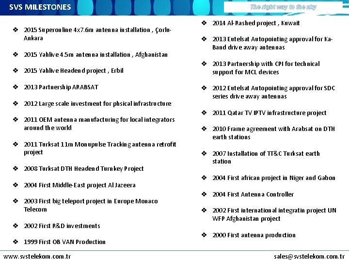 SVS MILESTONES v 2015 Superonline 4 x 7. 6 m antenna installation , Çorlu.