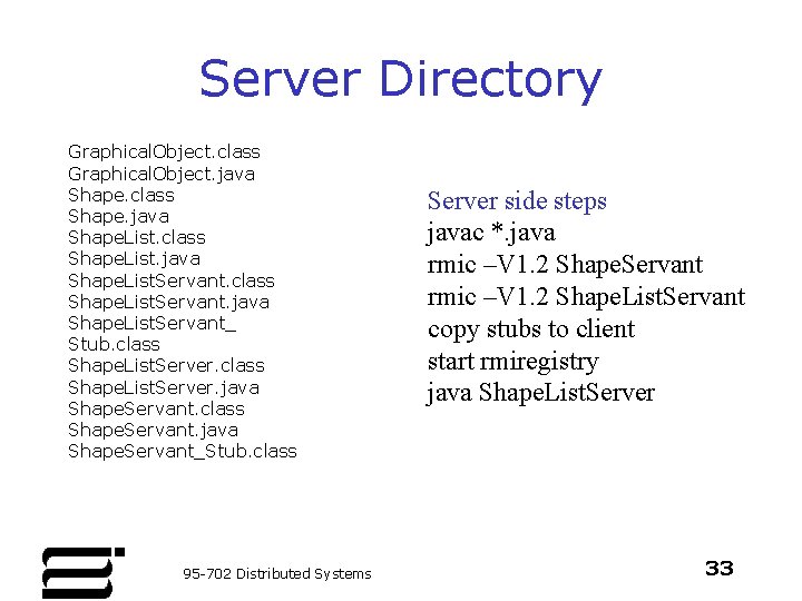 Server Directory Graphical. Object. class Graphical. Object. java Shape. class Shape. java Shape. List.