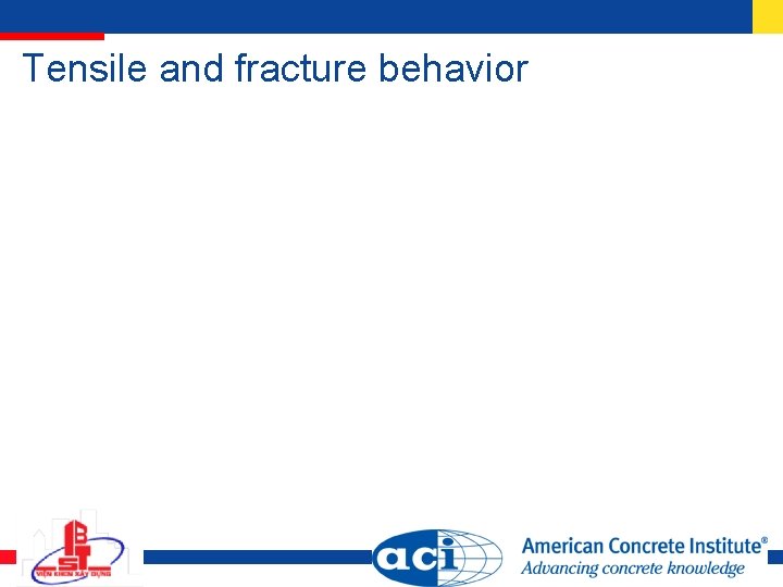 Tensile and fracture behavior 