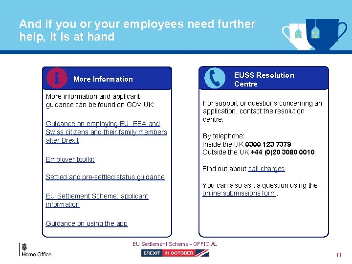 And if you or your employees need further help, it is at hand EUSS