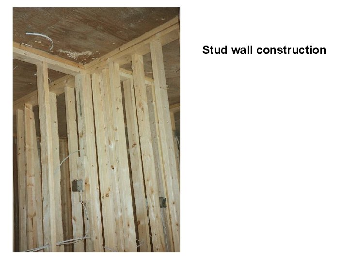 Stud wall construction 