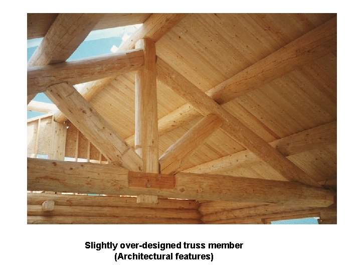 Slightly over-designed truss member (Architectural features) 