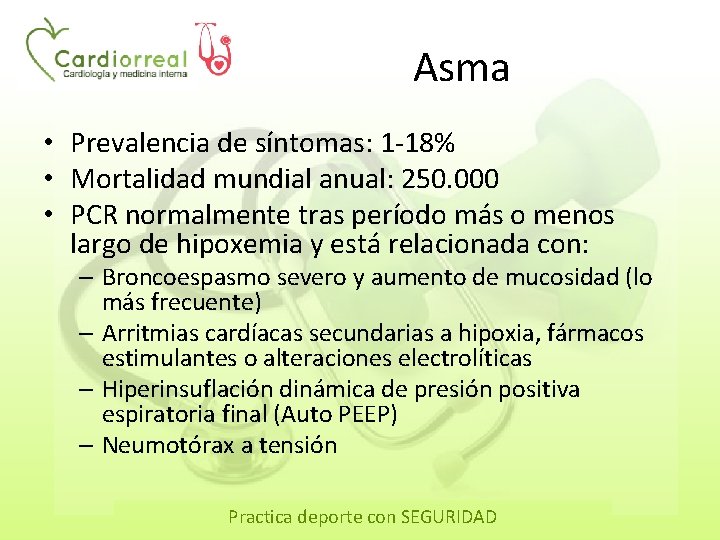 Asma • Prevalencia de síntomas: 1 -18% • Mortalidad mundial anual: 250. 000 •