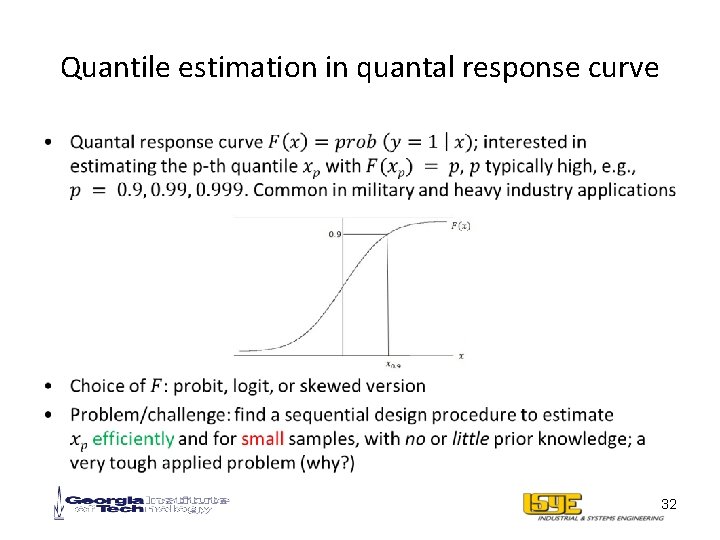 Quantile estimation in quantal response curve • 32 