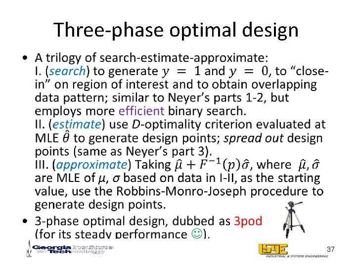 Three-phase optimal design • 37 