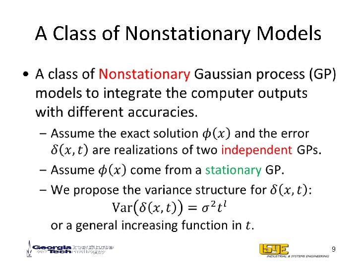 A Class of Nonstationary Models • 9 