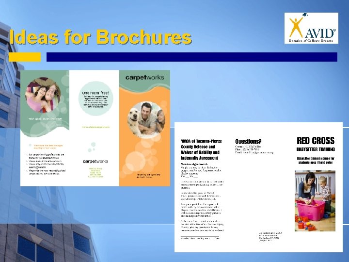 Ideas for Brochures 