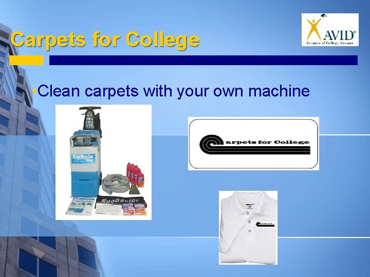 Carpets for College • Clean carpets with your own machine 