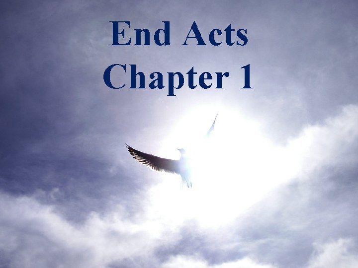 End Acts Chapter 1 