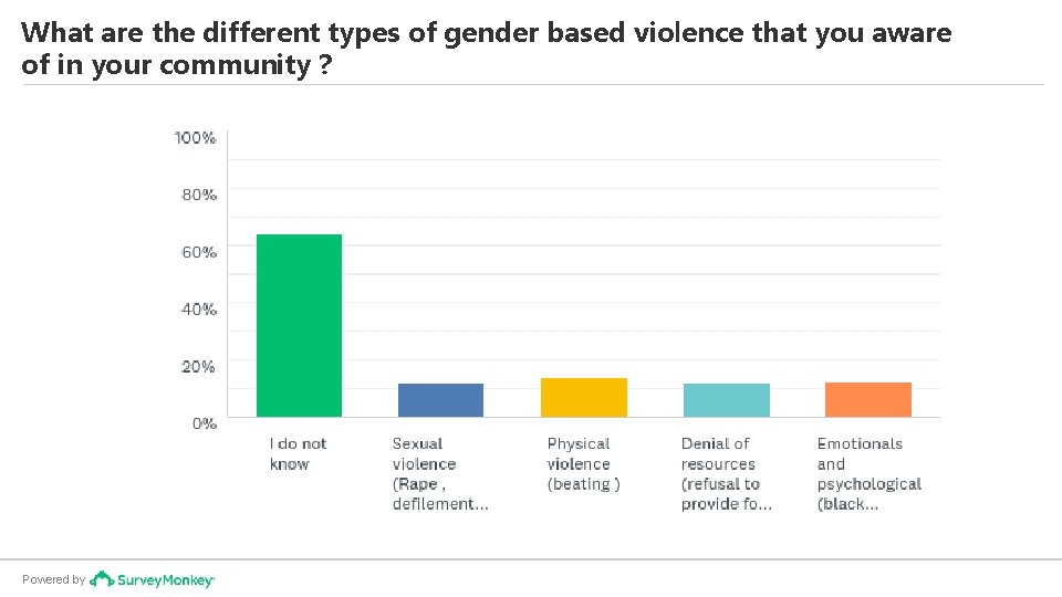 What are the different types of gender based violence that you aware of in