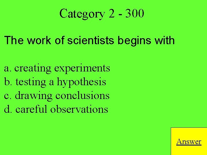 Jeopardy Lab Safety Scientific Chemistry 1 Macro 2