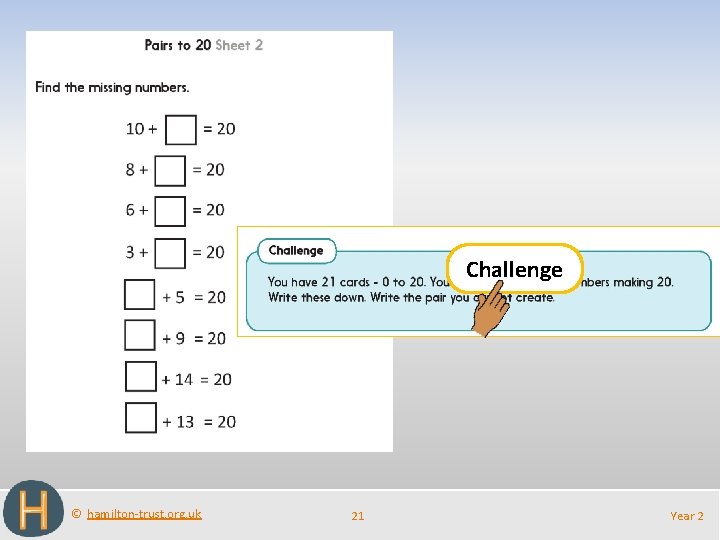 Challenge © hamilton-trust. org. uk 21 Year 2 