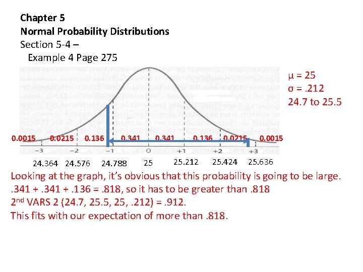 Chapter 5 Normal Probability Distributions Section 5 -4 – Example 4 Page 275 µ