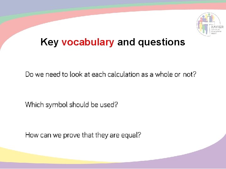 Key vocabulary and questions 