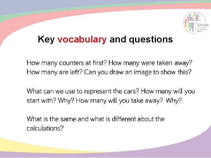 Key vocabulary and questions 