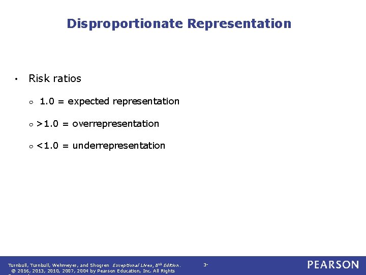 Disproportionate Representation • Risk ratios ○ 1. 0 = expected representation ○ >1. 0