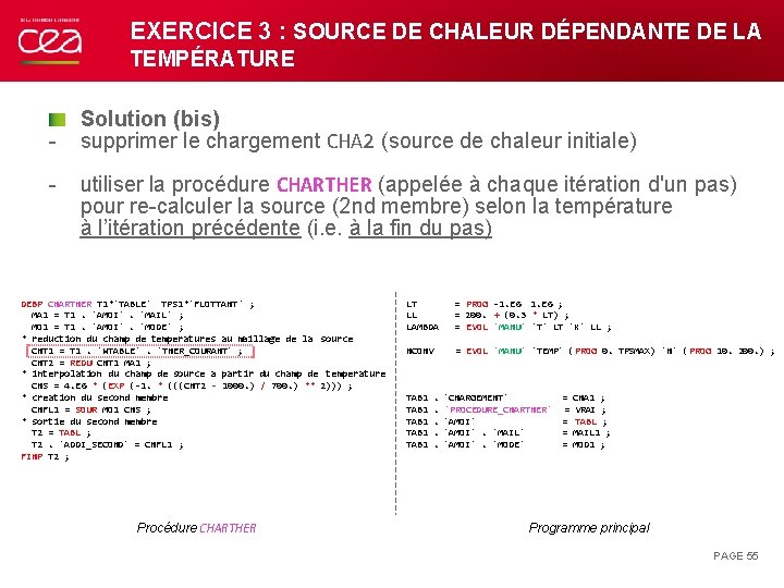 EXERCICE 3 : SOURCE DE CHALEUR DÉPENDANTE DE LA TEMPÉRATURE - Solution (bis) supprimer