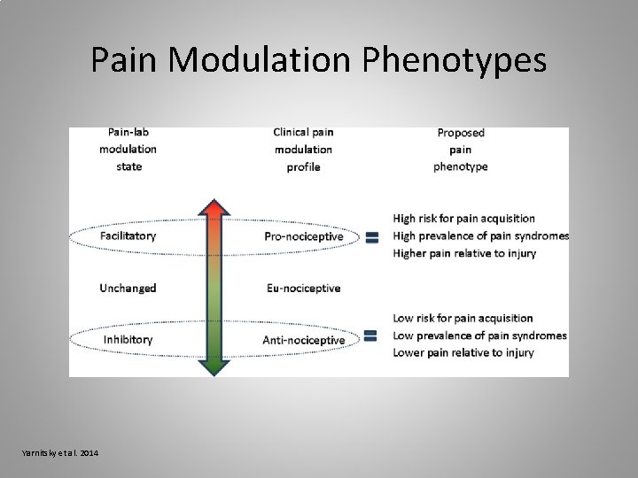 Pain Modulation Phenotypes Yarnitsky et al. 2014 