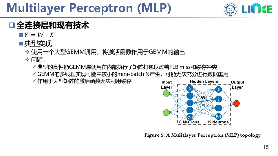 Multilayer Perceptron (MLP) q 15 