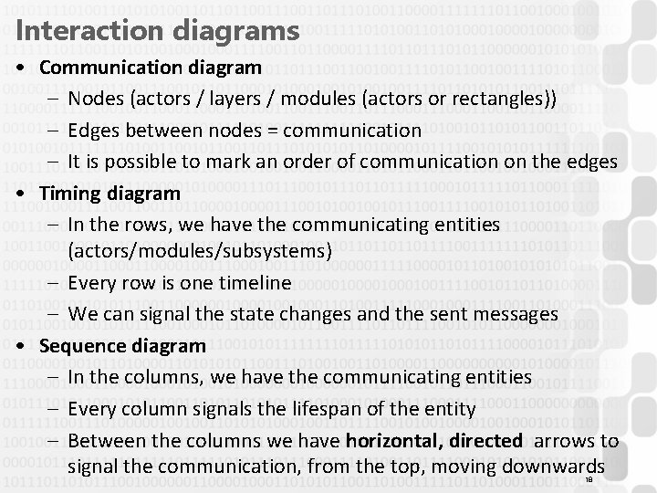 Interaction diagrams • Communication diagram – Nodes (actors / layers / modules (actors or Interaction diagrams • Communication diagram – Nodes (actors / layers / modules (actors or