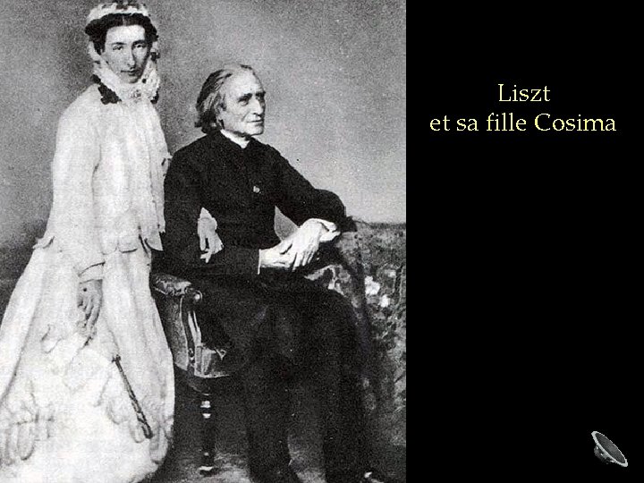 Liszt et sa fille Cosima 