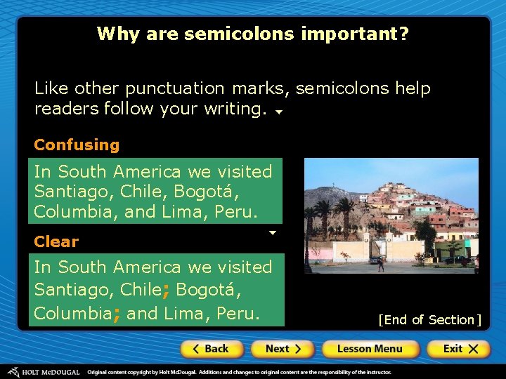 Why are semicolons important? Like other punctuation marks, semicolons help readers follow your writing.