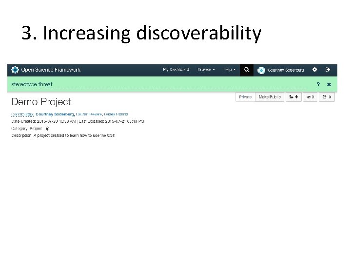 3. Increasing discoverability 