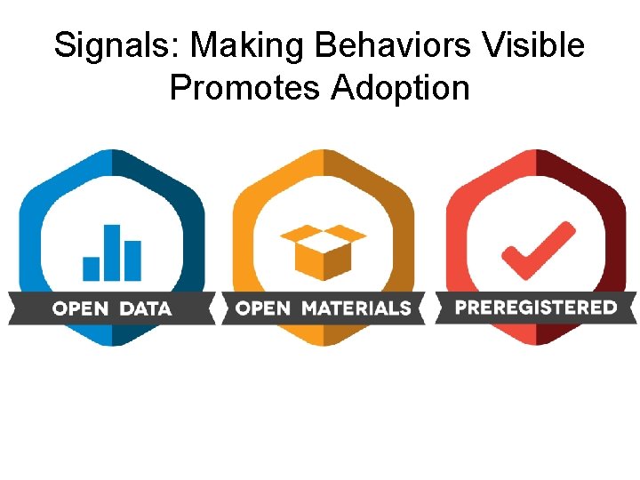 Signals: Making Behaviors Visible Promotes Adoption 