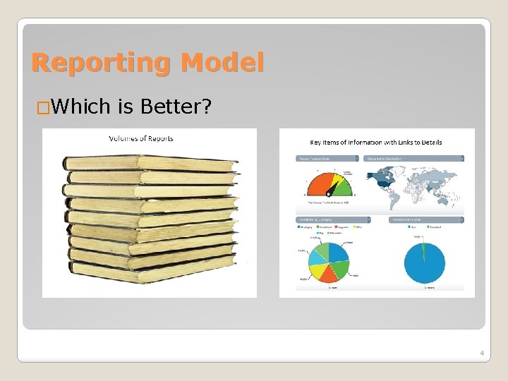 Reporting Model �Which is Better? 4 