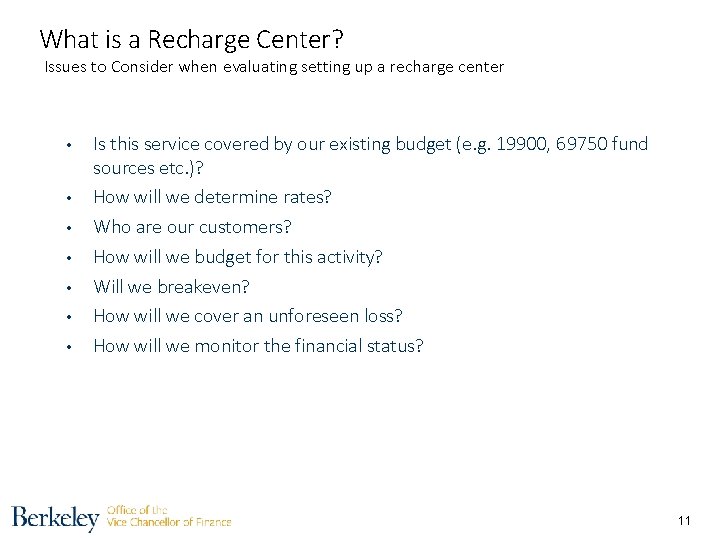 What is a Recharge Center? Issues to Consider when evaluating setting up a recharge