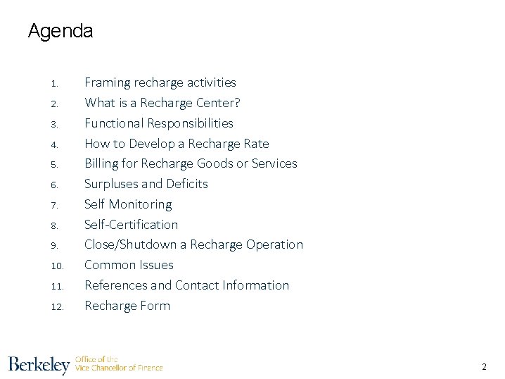 Agenda 1. 2. 3. 4. 5. 6. 7. 8. 9. 10. 11. 12. Framing