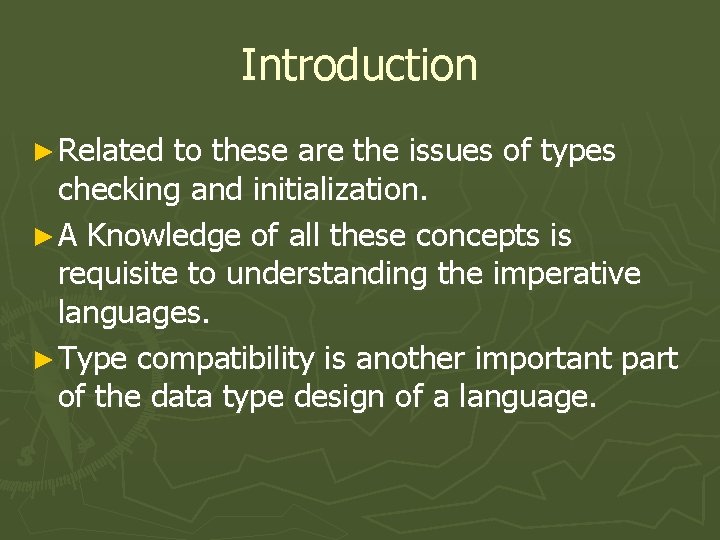 Chapter 5 Names Bindings Type Checking and scopes