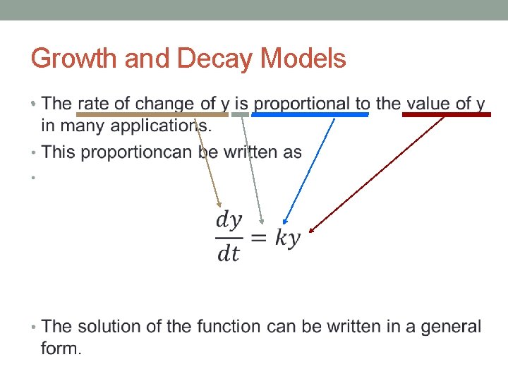 Growth and Decay Models • 