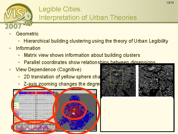 10/19 Legible Cities: Interpretation of Urban Theories • Geometric • Hierarchical building clustering using